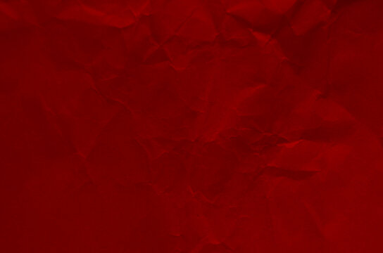 Red crumpled paper for background image