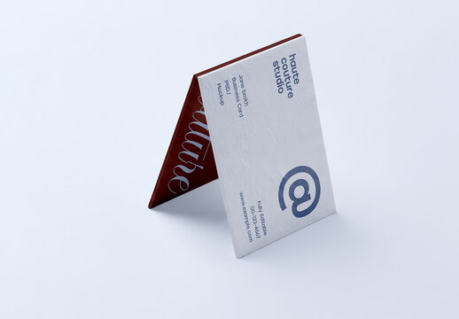 Standing Business Card Mockup