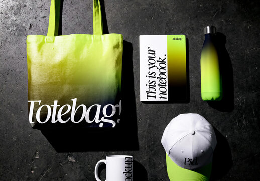 Tote Bag and Merchandise Mockup Set