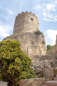 Torreon de Llanes medieval tower in Asturias, Spain