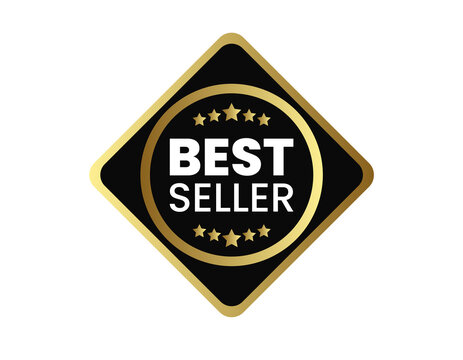 Best Seller Diamond Shaped Gold and Black Badge