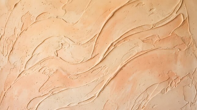 Smooth beige cosmetic cream texture with soft brush strokes