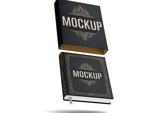 Dustjacket Floating Mockup