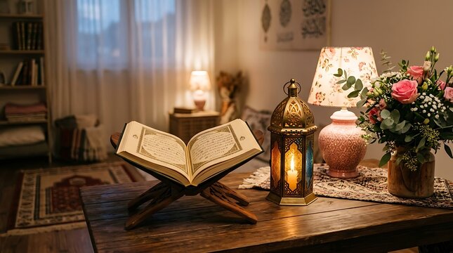 Elegant Islamic Geometric Background with Golden Arabesque Pattern and Luxury Ramadan Design