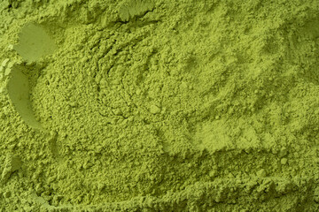 Obraz premium Matcha tea, matcha powder as a background.