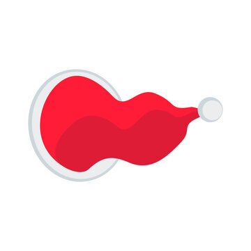 Santa Claus red white hat. Festive Santa cap