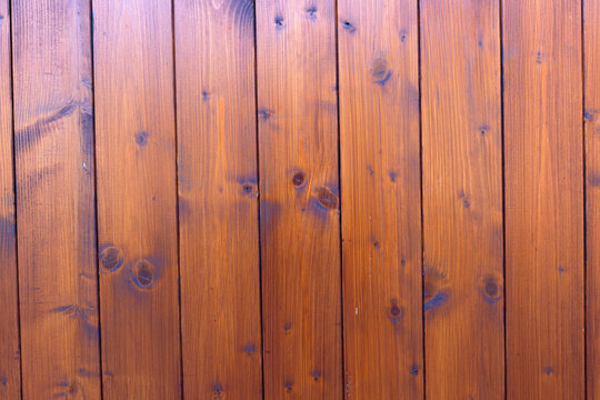 Natural Wooden Garden Fence with Vertical Timber Planks