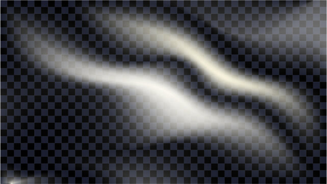 Black transparent silk background. Smoky satin drapery