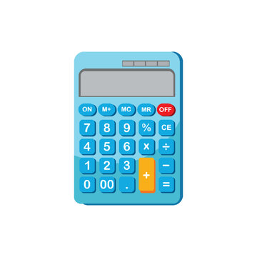 calculator on white background