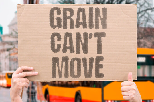 "Grain can't move" Agricultural trade blockades and food security disruption affecting markets. TRADE. AGRICULTURE. BLOCKADE. ECONOMY. FOOD.