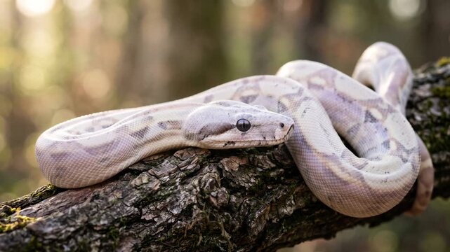 moonglow boa close up at morning light in costa rica video