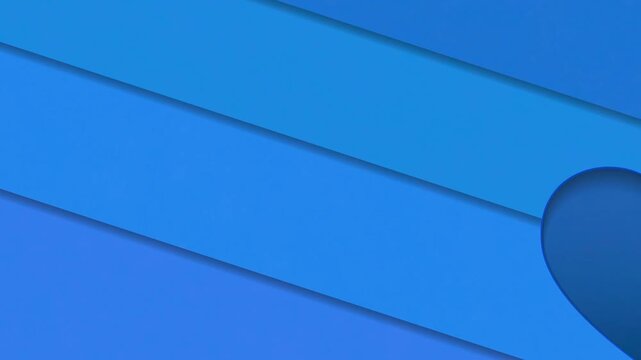 Abstract Blue Geometric Layers 4K