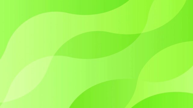 Abstract Flowing Green Gradient Waves 4K