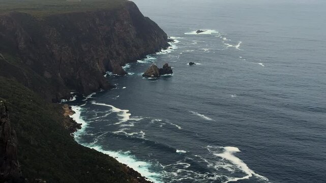Stunning cliffs Cape Raoul Lookout Tasmania Australia