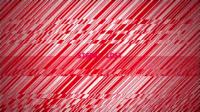 Emergency Broadcast System Alert Glitch Screen Television Signal Interruption