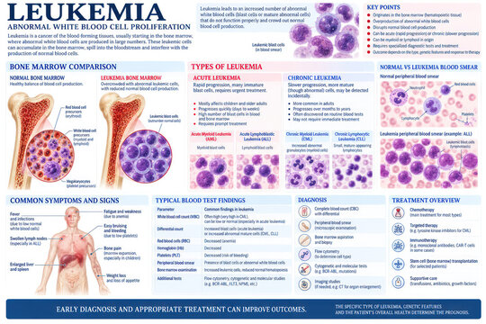 Leukemia Types Symptoms Diagnosis and Blood Cell Abnormalities