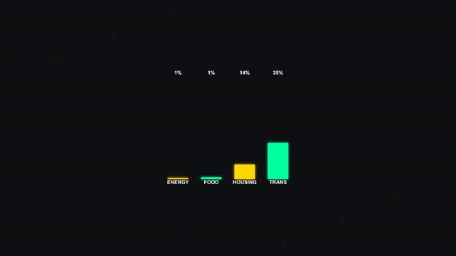 Dynamic Bar Graph Animation Showing Data Trends Over Time.