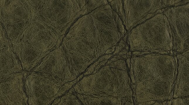 Dark olive green leather texture background