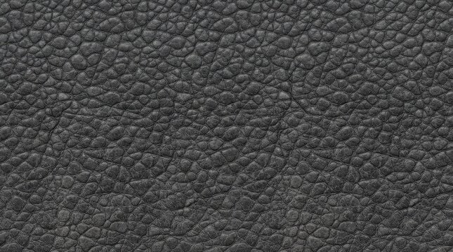 Aged black leather texture background with intricate grain pattern