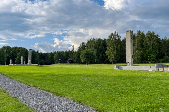 Khatyn complex, cemetery annihilated villages. Khatyn, Belarus.