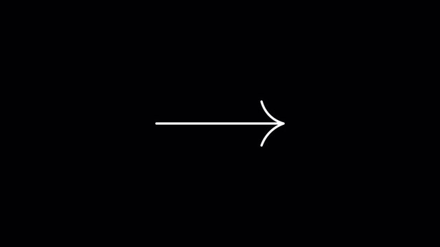 Linear arrowhead graphic suitable for presentations, websites, logos. Versatile monochromatic design element for directional emphasis in various projects.
