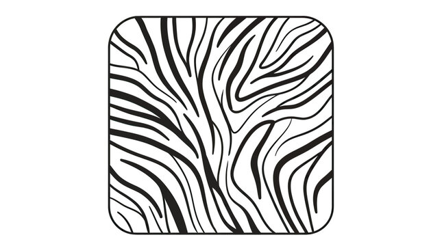 Black and White Zebra Pattern Graphic