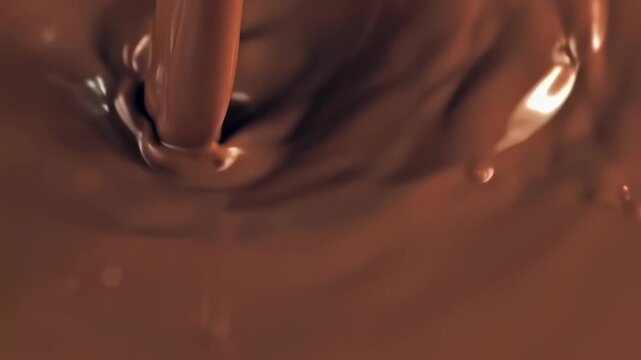 Chocolate. Pouring. Liquid Texture.