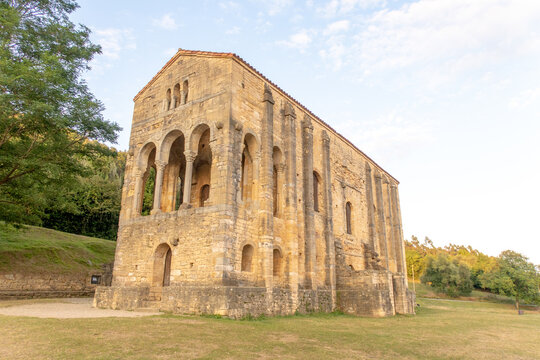 Santa Maria del Naranco romanesque church in Oviedo, Asturias, Spain