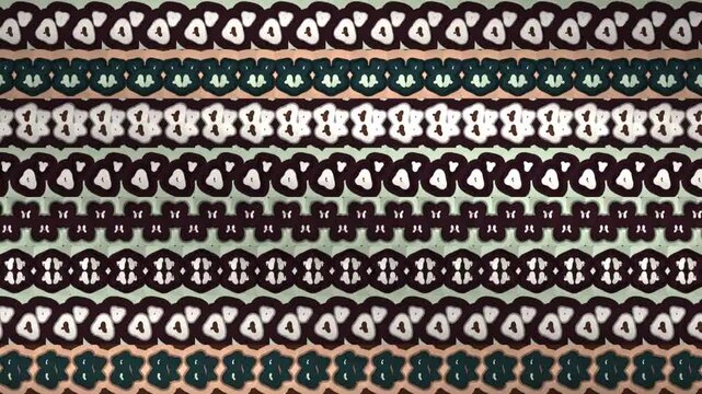 Seven Frieze Symmetry Groups Relaying Across Stacked Ornament Registers Geometric Border Seamless Loop in subtle aubergine tones