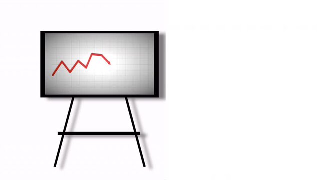 Upward trending business red arrow