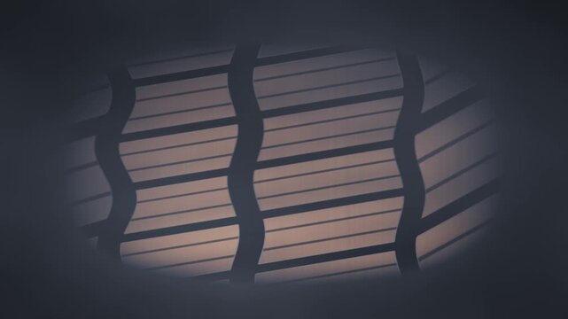 Tire Contact Patch Pressure Map Through Glass, Rolling Tread Footprint Seamless Loop in soft blue tones