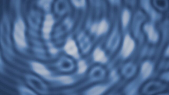 Abstract wave interference moire fringe ripple background seamless loop in subtle blue tones