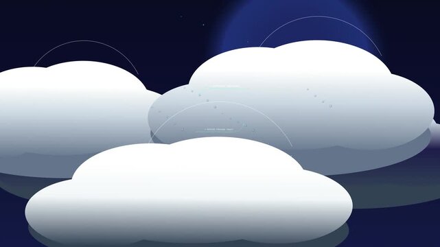 Animation of the cloud seeding process, illustrating an airplane dispersing silver iodide, structural similarities to ice lattices, and heterogeneous freezing resulting in increased precipitation