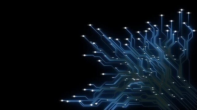 Glowing straight neon laser line animation moving horizontally from right to left on a black background screen with futuristic light streak effects.4k animation video,