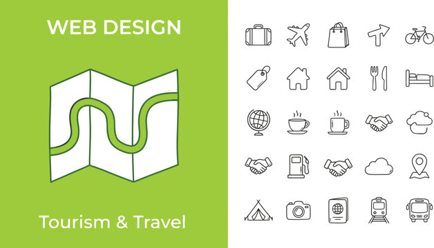 ic&ocirc;nes graphiques pour le web, symboles num&eacute;riques, interface utilisateur, navigation, communication, technologie, applications, services internet, collection vectorielle moderne.
