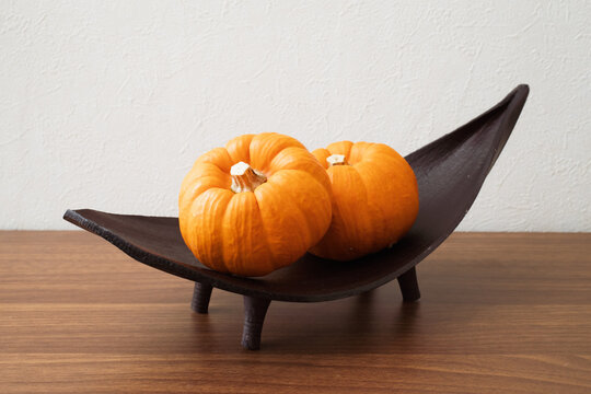 ハロウィーンのカボチャ2個