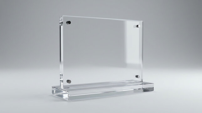 Blank Card stand type T type Table Tent. 3d render illustration. 