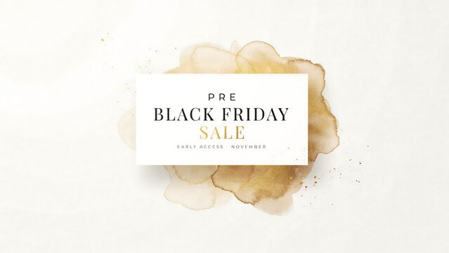 Pre black friday sale early access november text on a white paper background