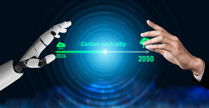AI helps achieve carbon neutrality by tracking carbon, neutrality, and reduction plans across the 2024 to 2050 timeline Vouch