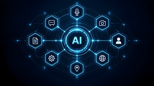 Artificial intelligence network hub integrating global communication location tracking and system security applications