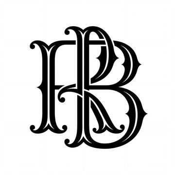 Elegant Intertwined FB Monogram