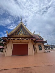 Fototapeta premium temple, thailand, bangkok, asia, wat, sky, thai, building, culture, landmark, gold