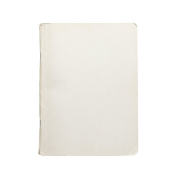 Blank White Notebook Cover or Paper Stack - Clean Photo-realistic Stationery Asset for Office, Education, Design