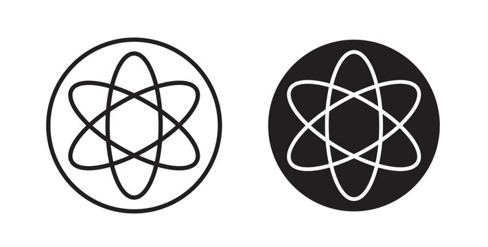 Fusion icon flat outline in black
