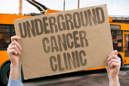 "Underground Cancer Clinic" Makeshift medical facility providing forbidden treatment. IMPROVISATION. UNDERGROUND. MEDICINE. SURVIVAL.