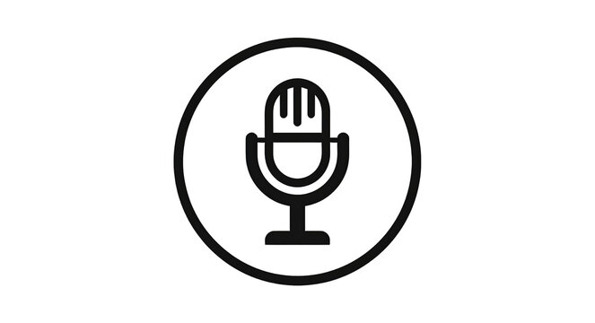 microphone icon vector illustration