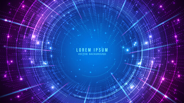 Futuristic digital interface technology vector background