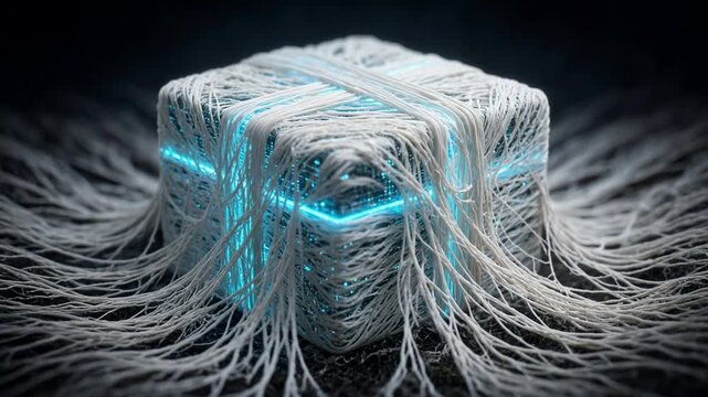 Futuristic Eco-Friendly Mycelium Shipping Box Growing