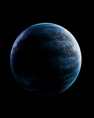 Fototapeta premium Earth and Moon in Space, Beautiful Blue Planet Earth with Clouds and Oceans Against the Dark Night Sky, Global World Concept with Stars and Galaxy Background