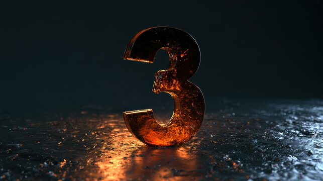 The countdown shows three days left for a product launch with an amber glow on a dark background, creating a sense of anticipation.